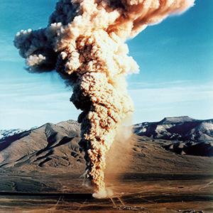 December 18, 1970: The underground detonation of the 10 kiloton “Baneberry” bomb caused a giant radioactive cloud, exposed the test site personnel to about 247 PBq of radioactive particles and caused nuclear fallout in the states of California, Idaho, Orgeon and Washington. 